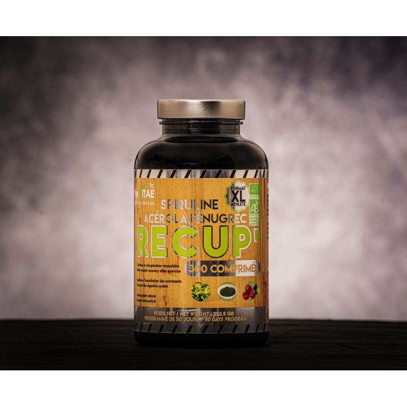 Récup Spiruline Fénugrec Acérola BIO FORMAT XL ATHLETE 300 comprimés